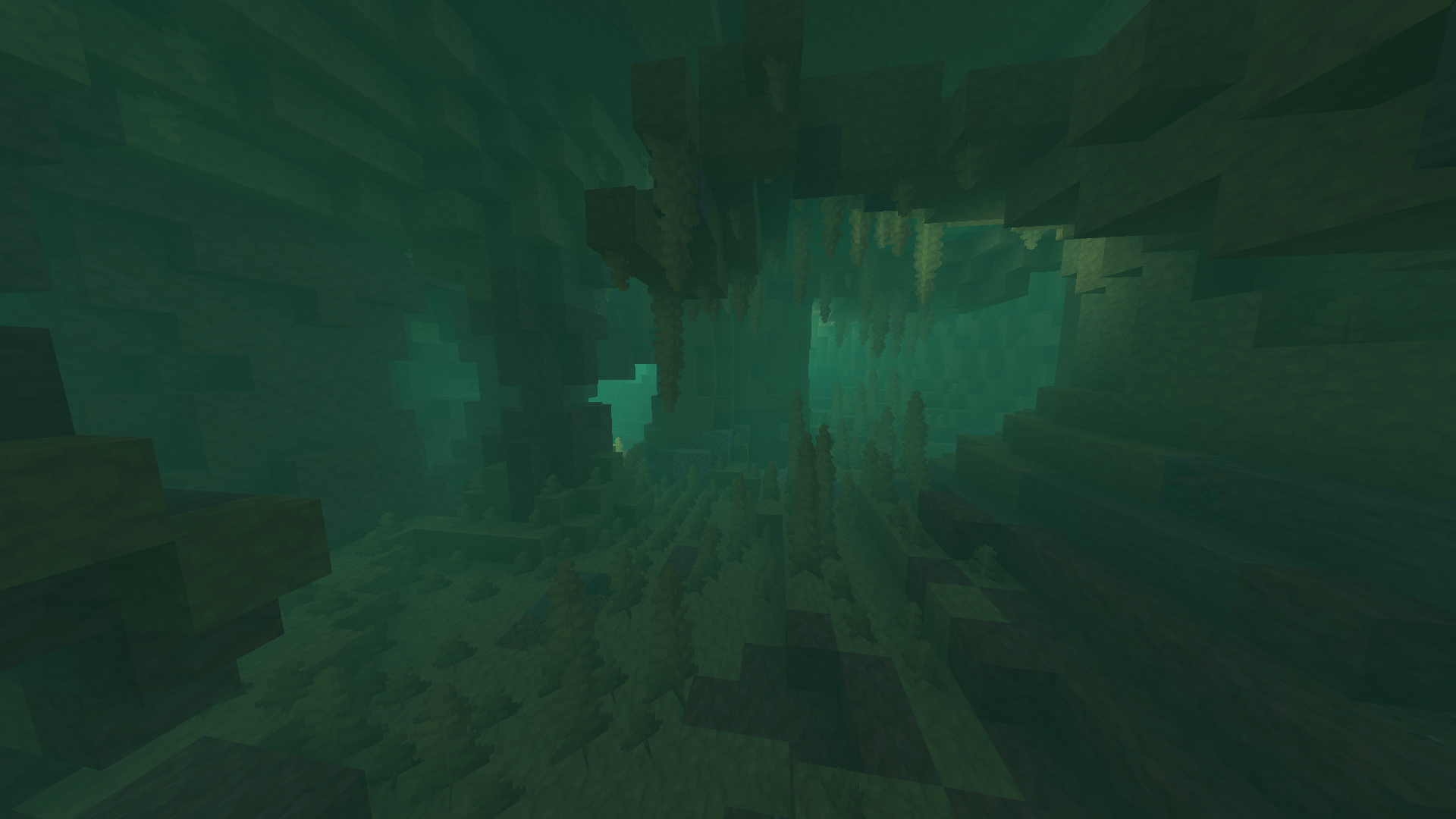 Caverne de soufre immergée