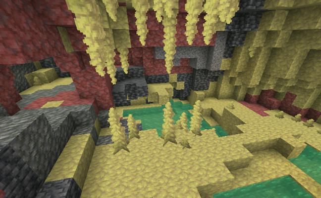 Une caverne de soufre